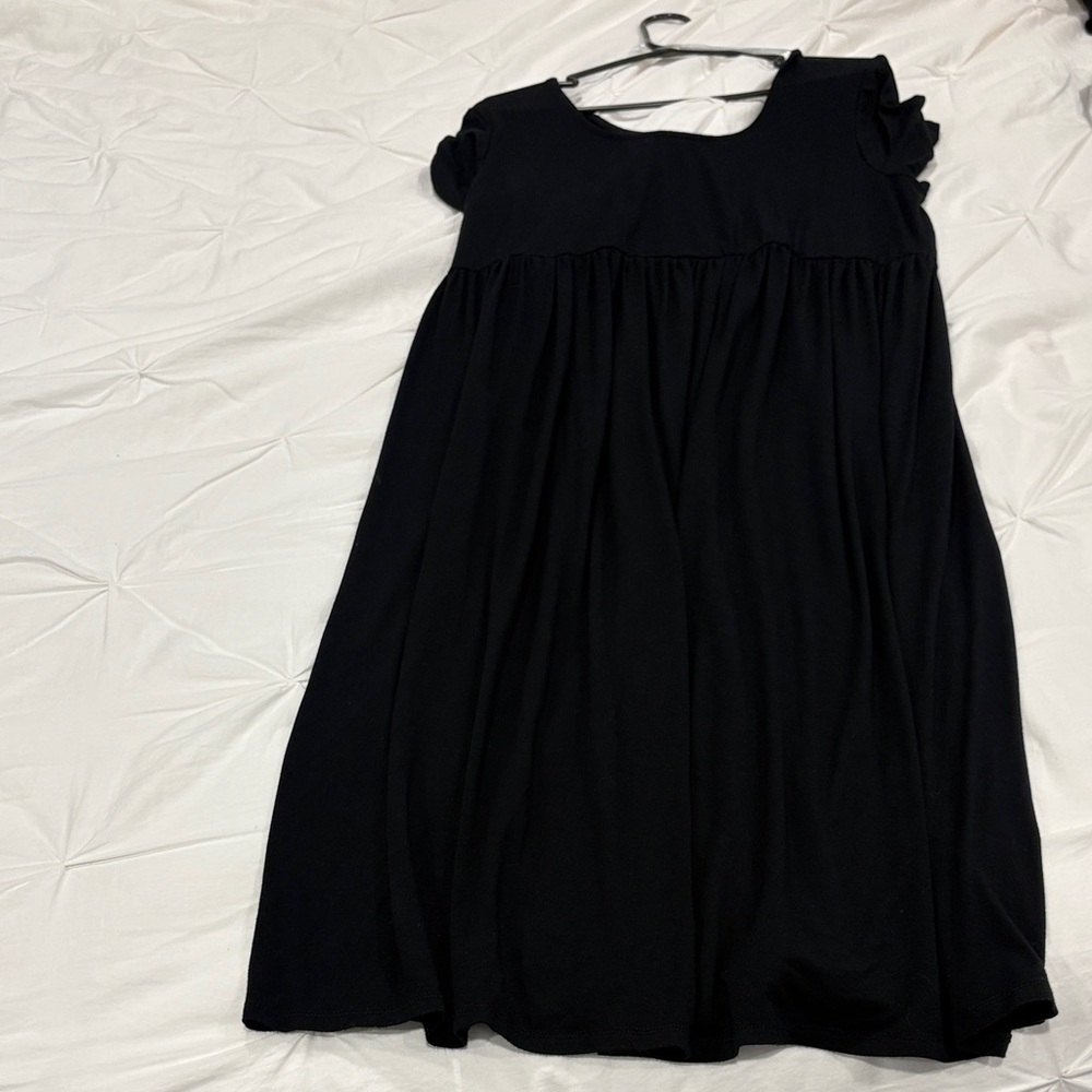 Elegant Black Maternity Dress